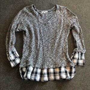 Red Haute Plaid Sweater